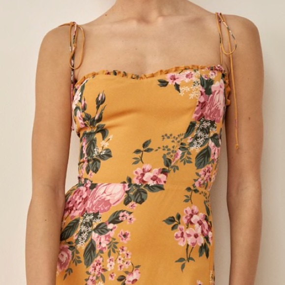 Reformation Enva Maxi Dress In Anjelica 10 NWT - Picture 3 of 11